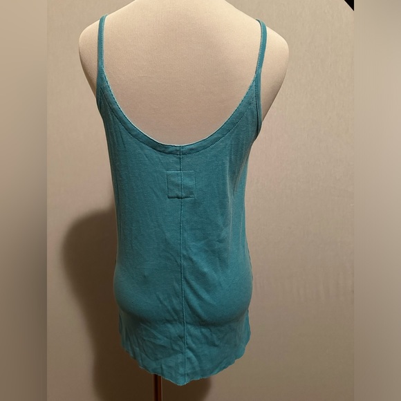 Chaser Lace-Up Front Tank Top Ribbed Tunic Spaghetti Traps NEW NWT Size Large - Picture 4 of 8